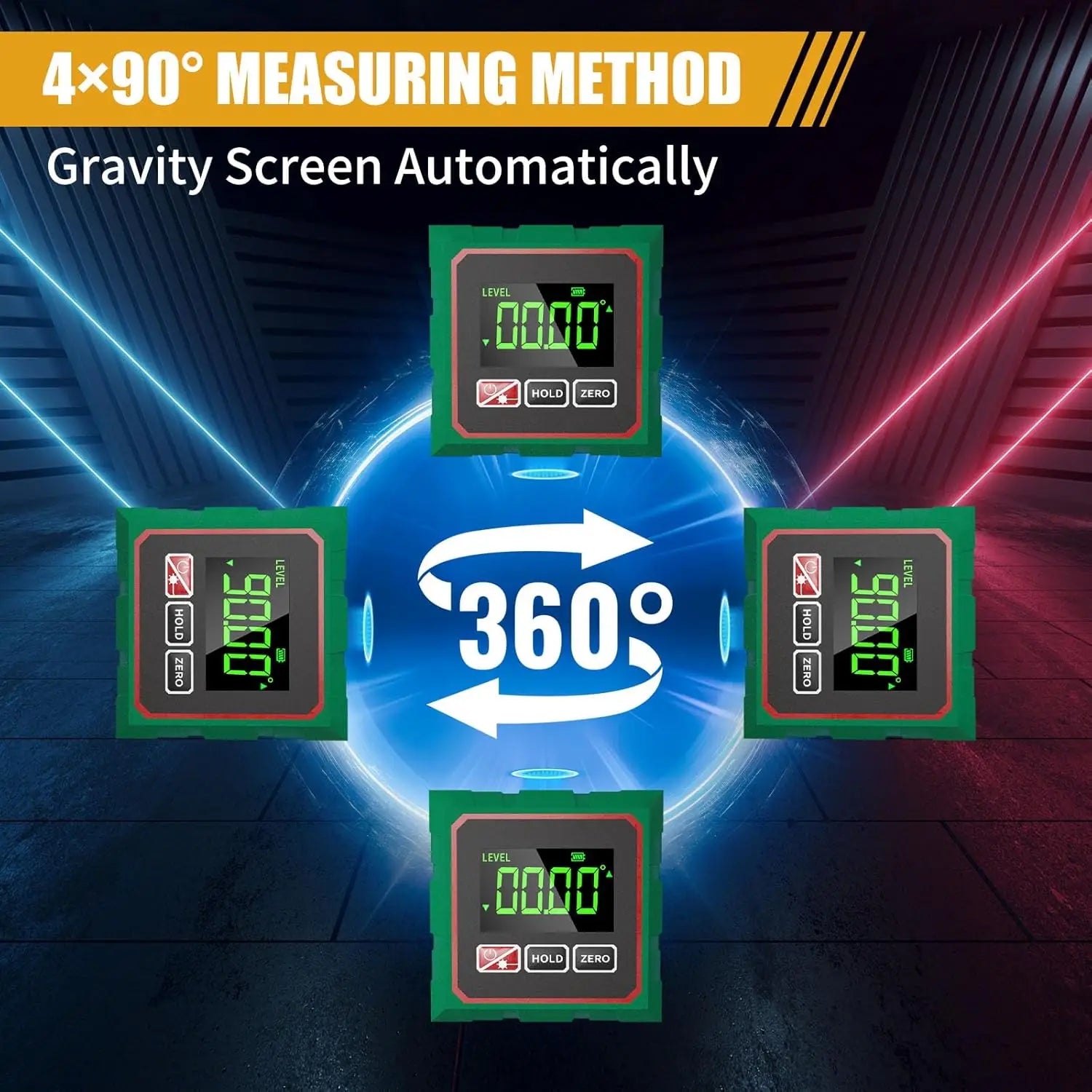 Woodworking Tools  360° LCD Electronic Protractor Inclinometer Measuring Tool Magnetic Digital Angle Finder with Electronic