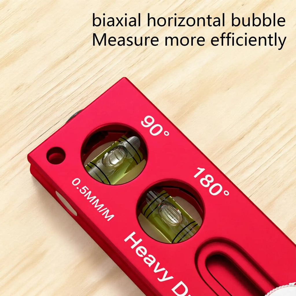 Woodworking Measuring Tools Magnetic Horizontal Gauge Carpenter Ruler with Metric and Imperial Scale for Cutting Marking