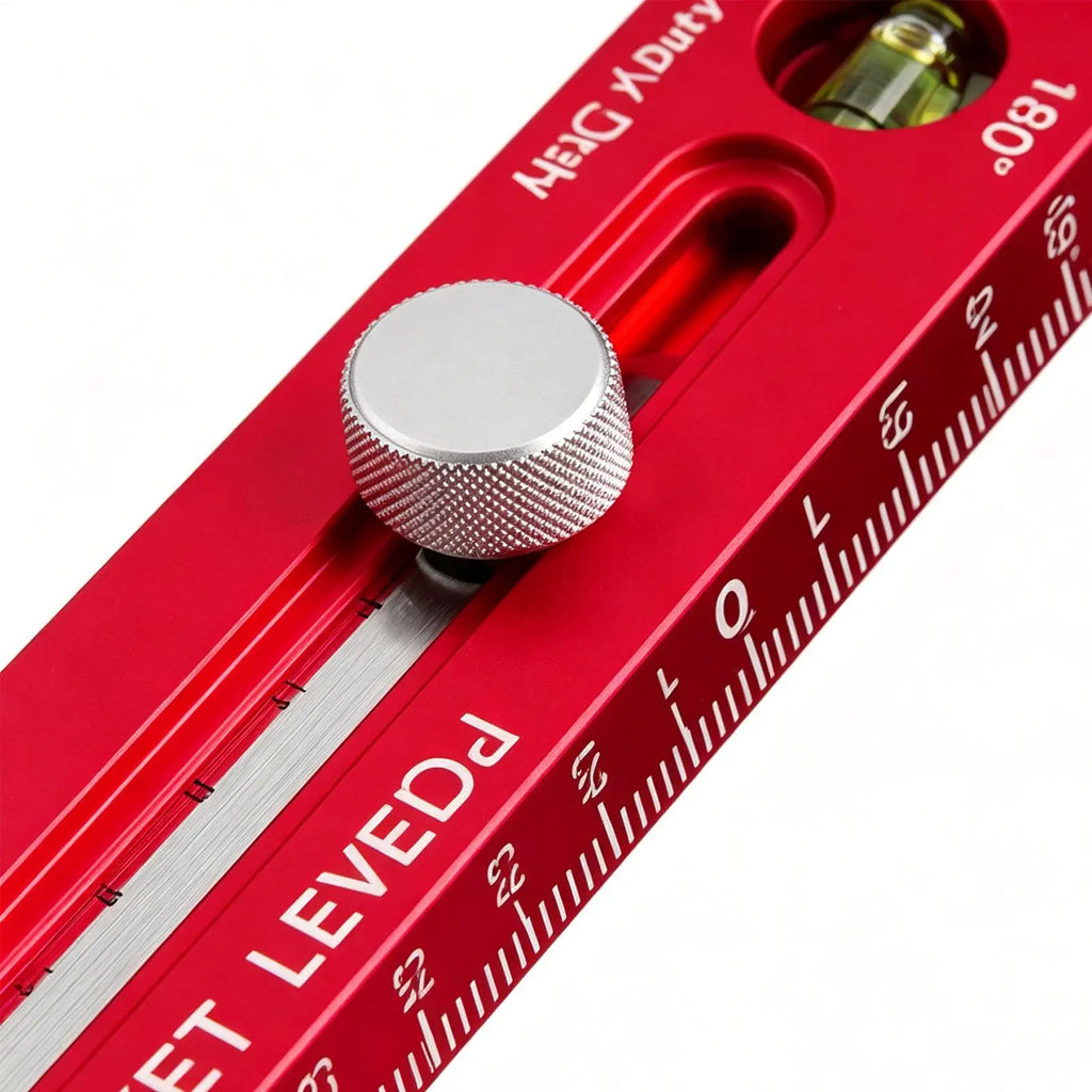 Woodworking Measuring Tools Magnetic Horizontal Gauge Carpenter Ruler with Metric and Imperial Scale for Cutting Marking