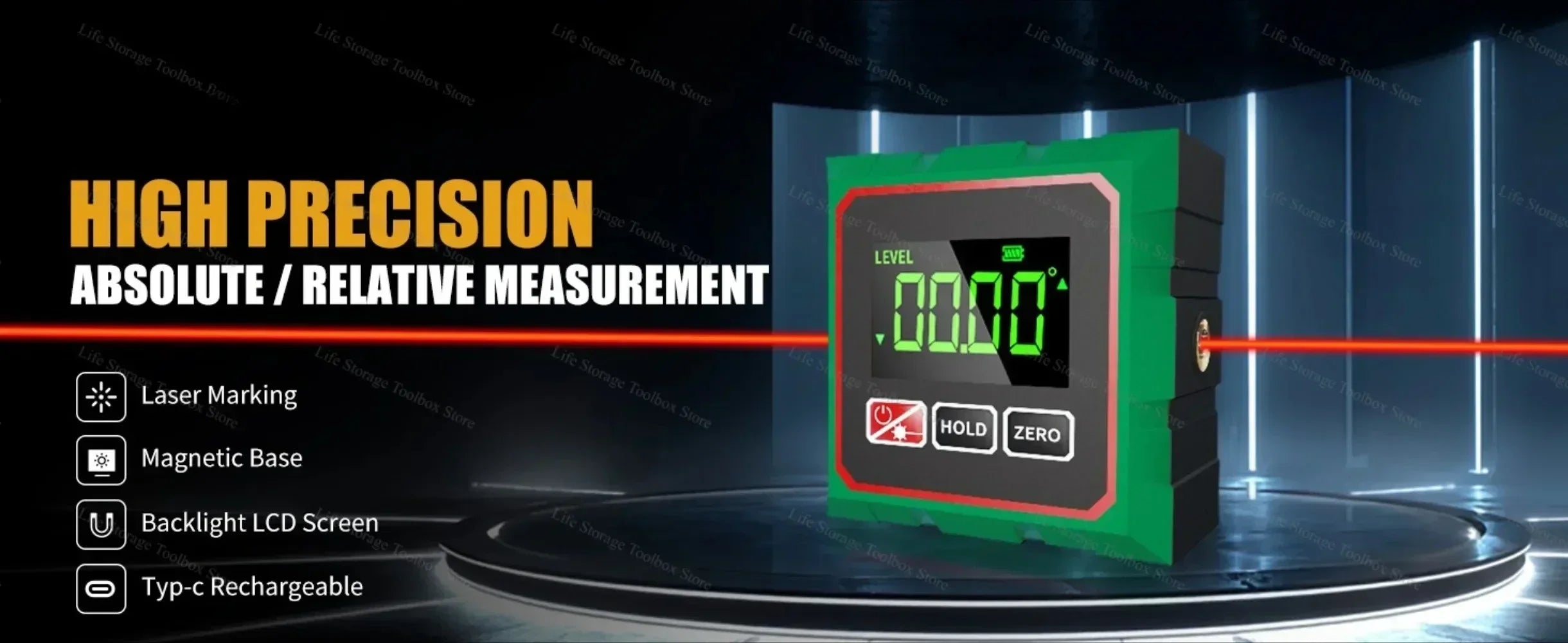 Woodworking Tools  360° LCD Electronic Protractor Inclinometer Measuring Tool Magnetic Digital Angle Finder with Electronic