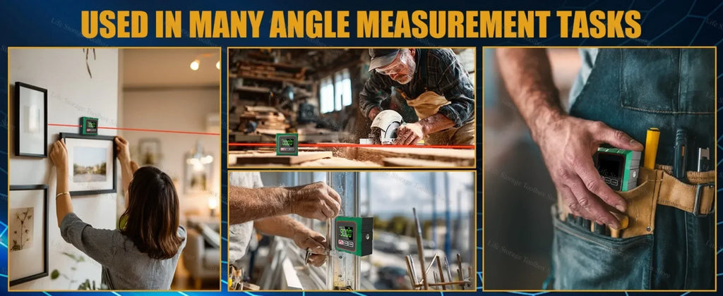 Woodworking Tools  360° LCD Electronic Protractor Inclinometer Measuring Tool Magnetic Digital Angle Finder with Electronic